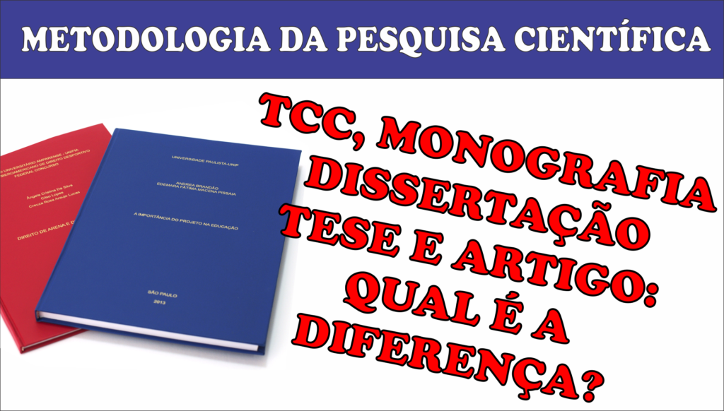 Qual A Diferen A Entre Tcc E Monografia Artigo Disserta O E Tese