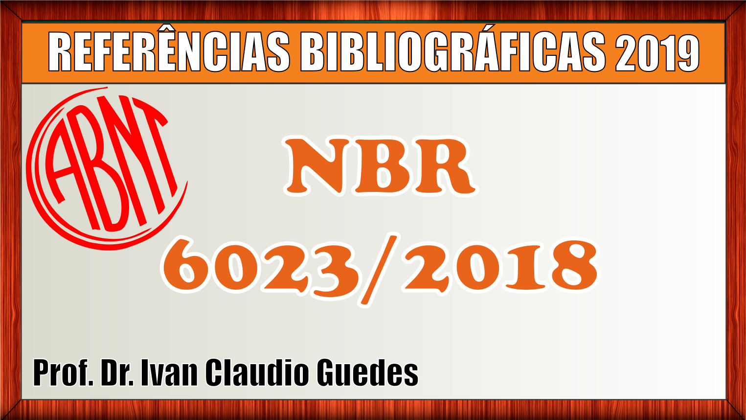 ReferÊncia BibliogrÁfica Abnt Prof Dr Ivan Claudio Guedes 7304